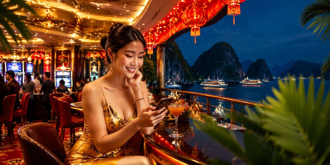 Người dùng Hạ Long kiểm tra casino di động trong không khí lễ Tết Việt Nam